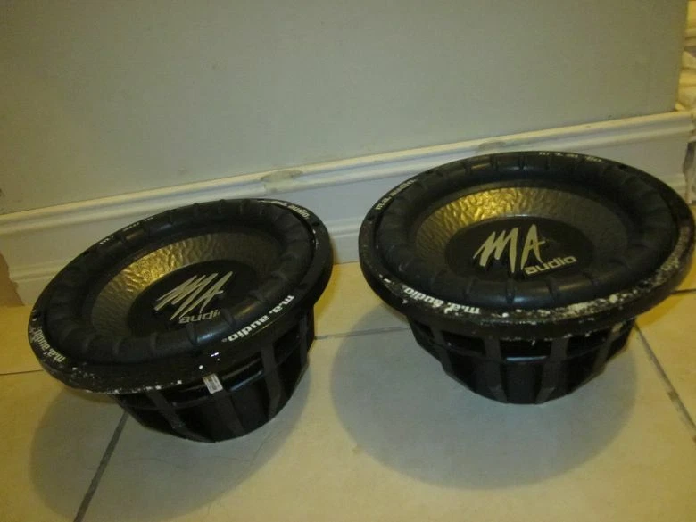 Lote de 2 subwoofers para coche MA Audio Ma100XE Foto 2 de 4