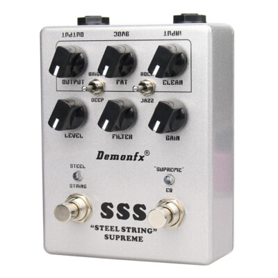DemonFX Steel String Supreme Vertex SSS voice overdrive pedal-SRV Dumble tone