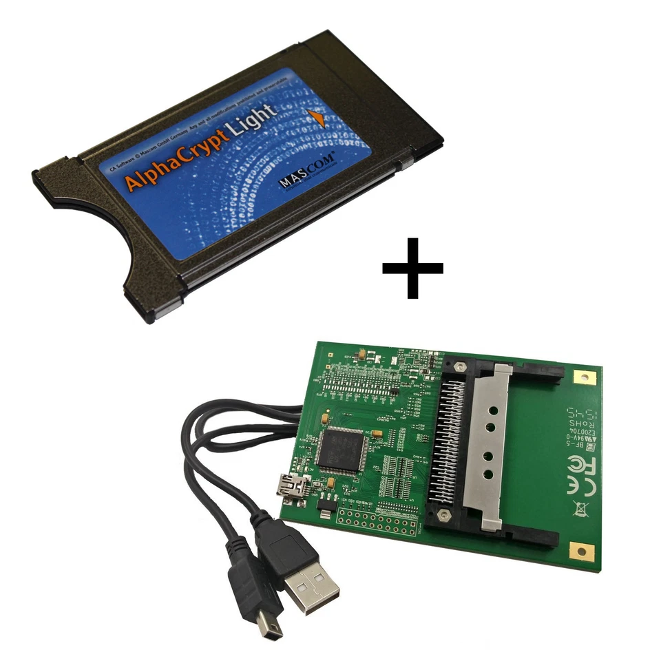 AlphaCrypt Light Modul R2.2 für One4All geeignet + HMP USB CI Programmer Bundle