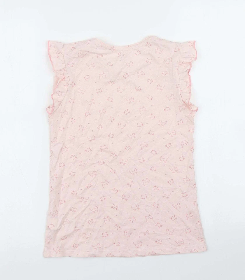 La Redoute Girls Pink Cotton blend T-Shirt Size 12 Years - Image 2 of 4