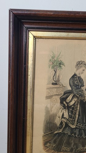 Impresión de moda francesa enmarcada vintage - La Mode Illustree moda ilustrada - Imagen 2 de 19