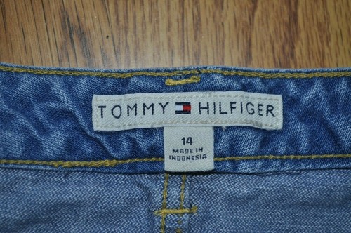 TOMMY HILFIGER Womens Denim Jean Shorts SIZE 14 - Picture 7 of 8