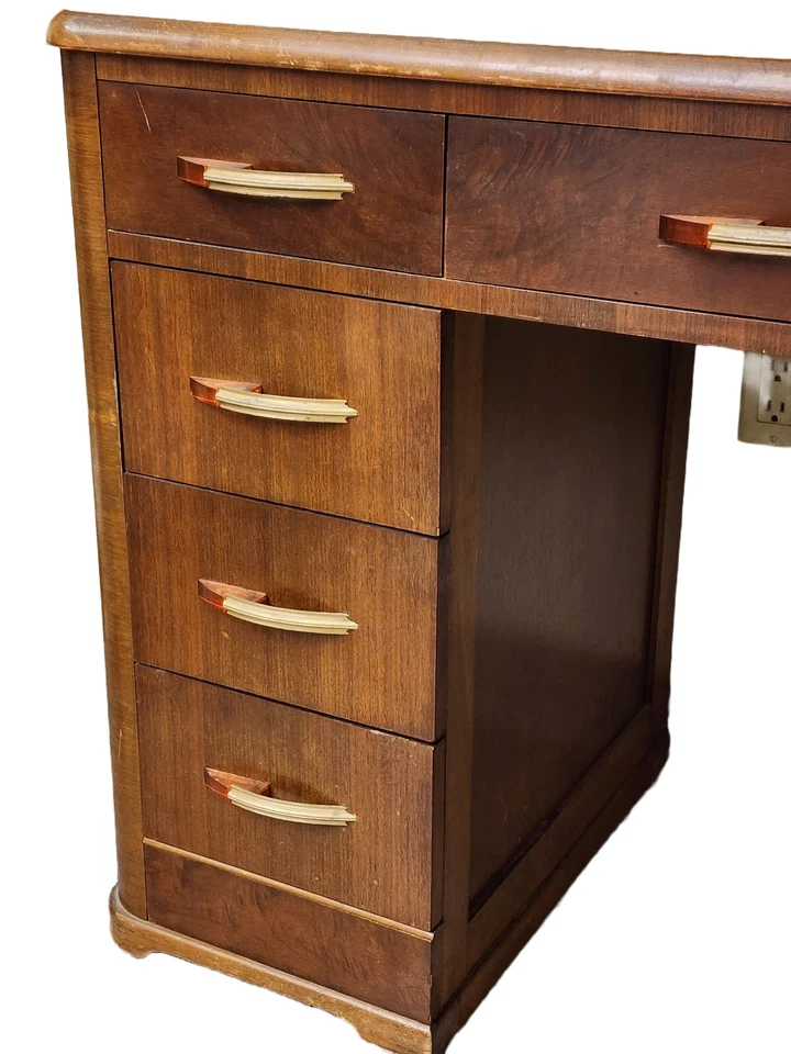 ESCRITORIO ART DECO CON ACCESORIOS DE BAQUELITA Y HOOVER CO SILLA Foto 4 de 4