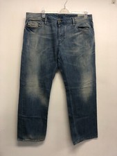 DIESEL KURREN BLUE DENIM JEANS MENS W38 L34 VGC 8413