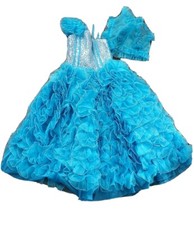 little Girl Pageant Wedding Graduation Prom Party Formal Dress Blue size 10