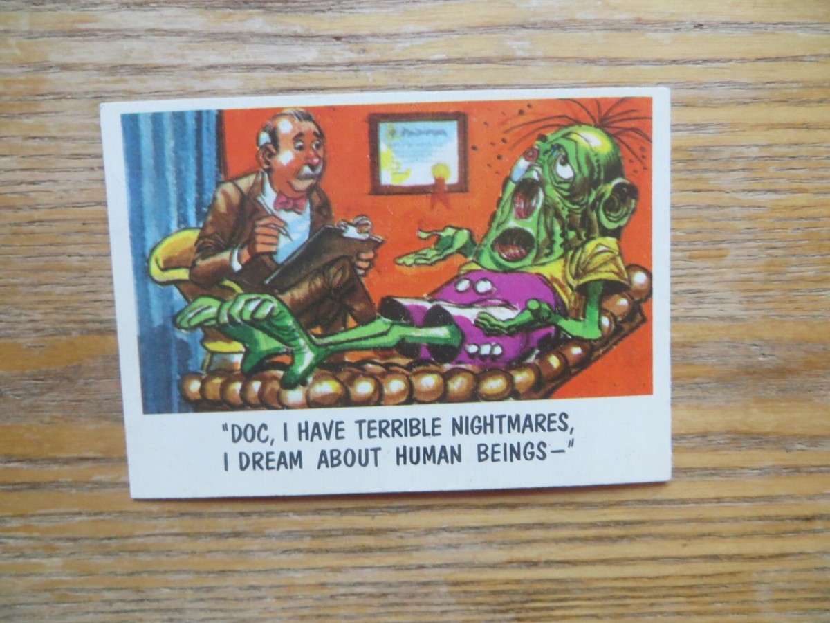 1959 VINTAGE TOPPS YOU'LL DIE LAUGHING FUNNY MONSTERS BUBBLE GUM