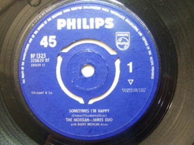 Morgan-James Duo   Sometimes I m Happy 1964 7  Philips BF 1325