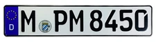 German Police License Plate