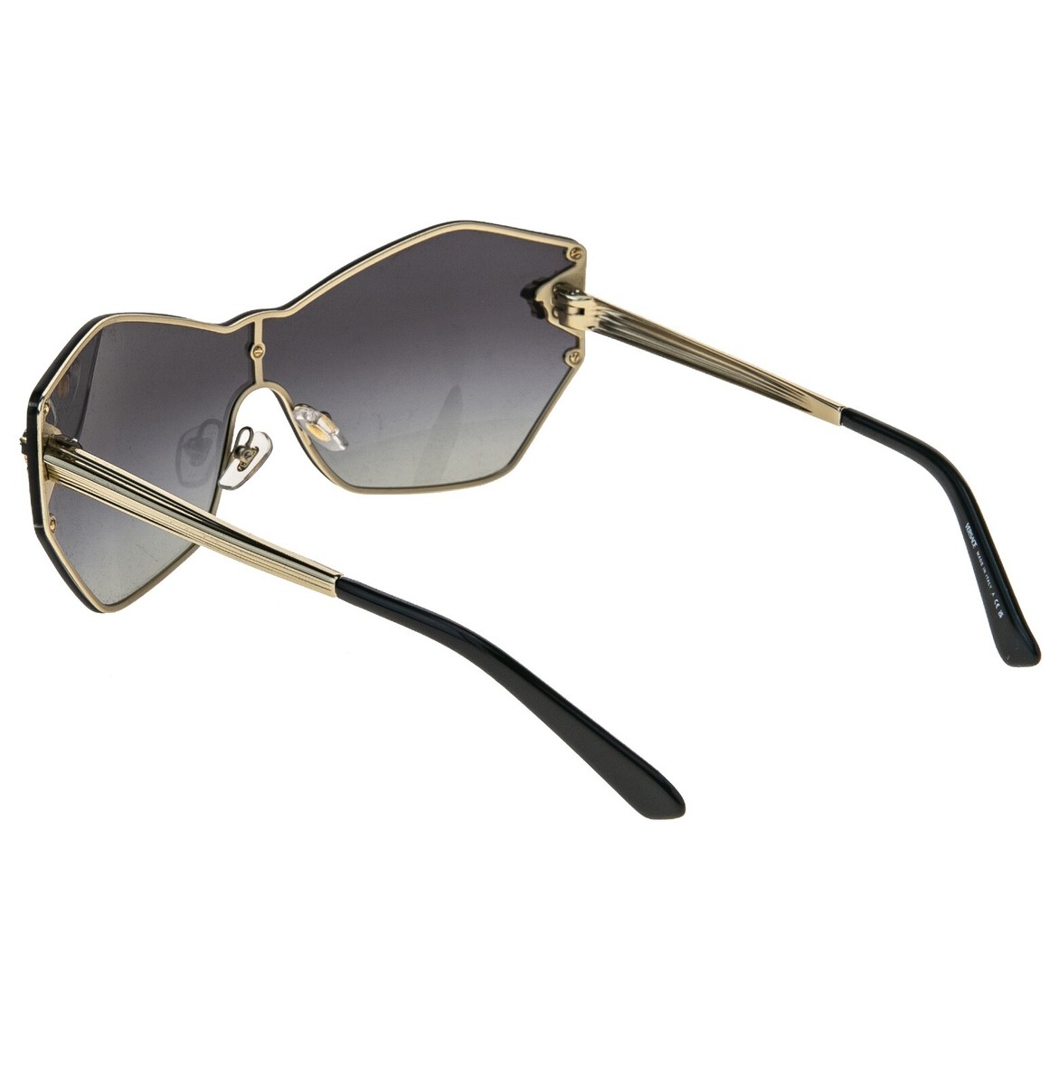 VERSACE GLAM Stud Medusa Head 2182 Gray Gradient Gold VE2182  display picture 3