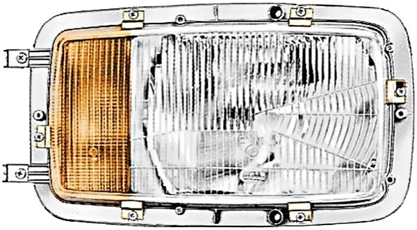 HELLA Scheinwerfer rechts Für MERCEDES NG Ng 73-96 3818201161 | eBay