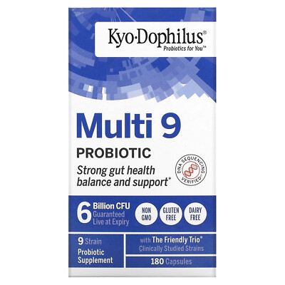 Kyo-Dophilus, Multi 9 Probiotic, 6 Billion CFU, 180 Capsules
