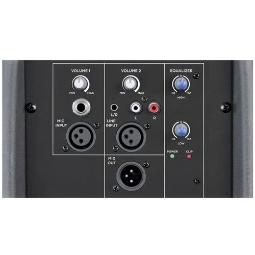 GEMINI ES-15P cassa speaker diffusore 2 vie con amplificatore in classe ab NUOVO - Imagen 3 de 4