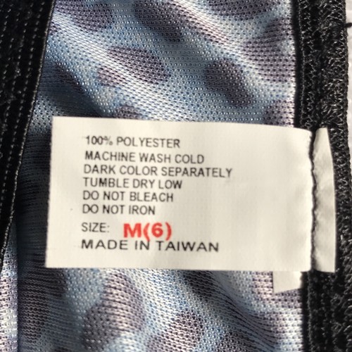 Dehnbar. Blau. Leopardenmuster . 1 Strings. Größe M 6. Neu - Bild 4 von 4