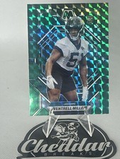2023  Panini Mosaic #375 Ventrell Miller Prizm Reactive Green RC Jaguars