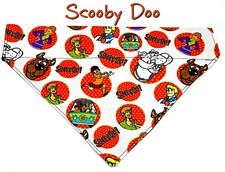 Cartoon Dog Bandana, Over the Collar dog bandana, Dog collar bandana cartoon