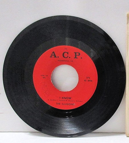The Illusions (Florida) I know + Take My Heart A.C.P. Vinyl 45 Single