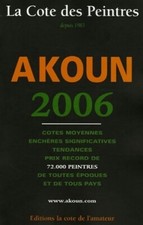 La cote des peintres Akoun 2006 - Jacky-Armand Akoun - V2009516