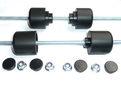 KAWASAKI ZX636R 2003-2006 CRASH MUSHROOMS FRONT & REAR AXLE