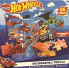 Hot Wheels 56 Piece Jigsaw Holographic Puzzles for Kids Age 3 Years Up