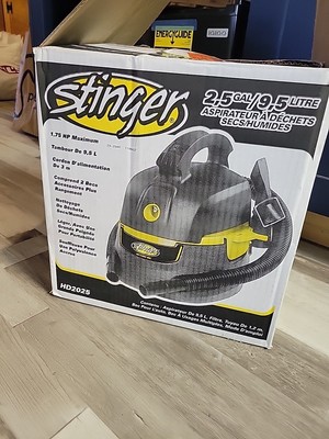 Small portable Wet/dry Vac STINGER WET/DRY VAC