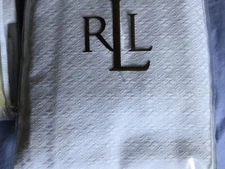 RALPH LAUREN INDIGO MODERN STRIPE STANDARD SHAM,NEW