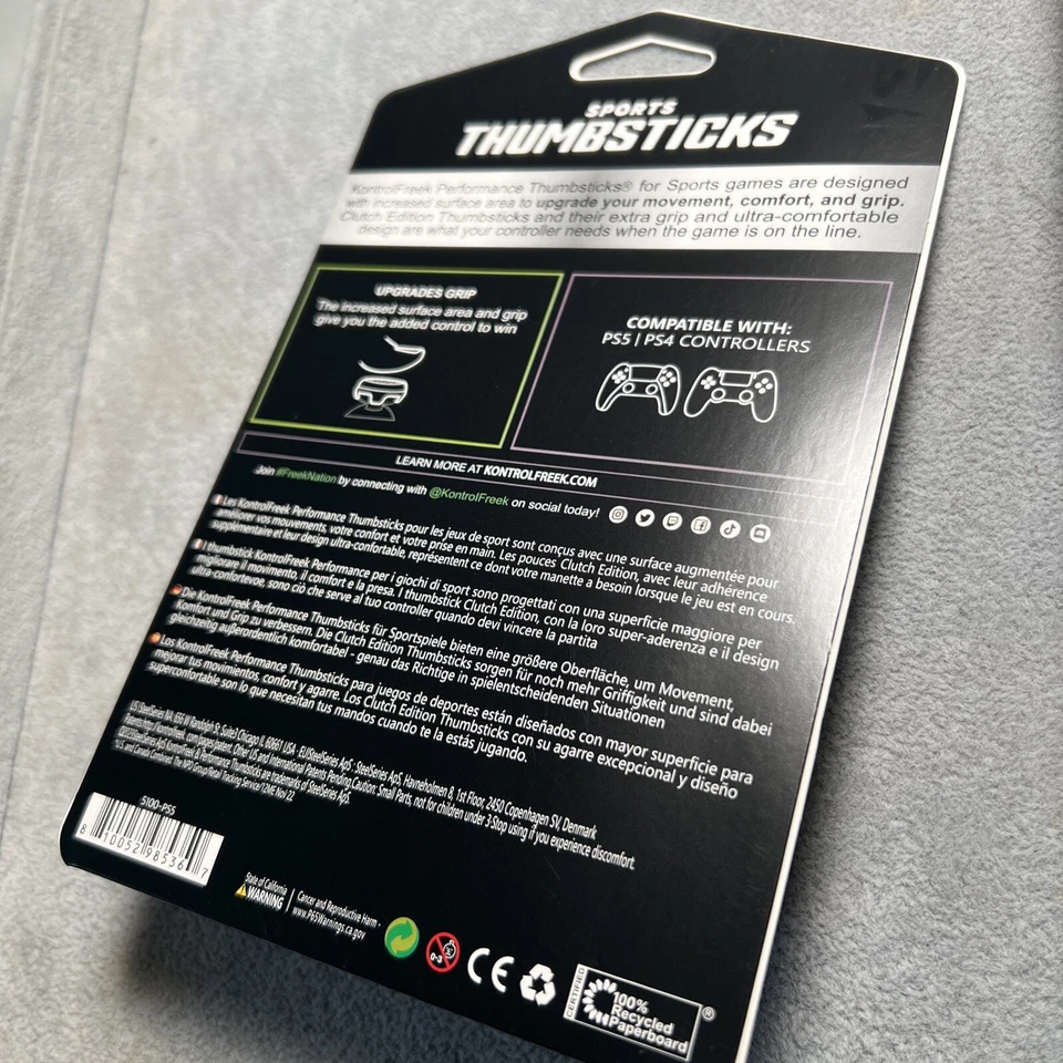 Kontrol Freek PS4 PS5 Controller High Performance FPS Grips Clutch White 2pc New - Image 3 of 3