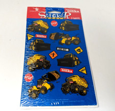 American Greeting Stickers Tonka 1997 Hasbro Trucks Signs USA Sealed Vintage