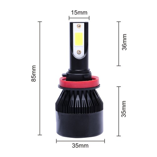 For Ford Fusion 2006 2007 2008-2016 8000K LED Headlights High Low Beam Fog Kit - Picture 9 of 11