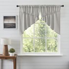 Farmhouse 36"x36"x18" Prairie Swag Pair Grey Kitchen Window Curtains VHC Brands