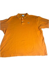 Lacoste Men s Orange Polo Shirt Size XXL Cotton Piqu Crocodile Logo