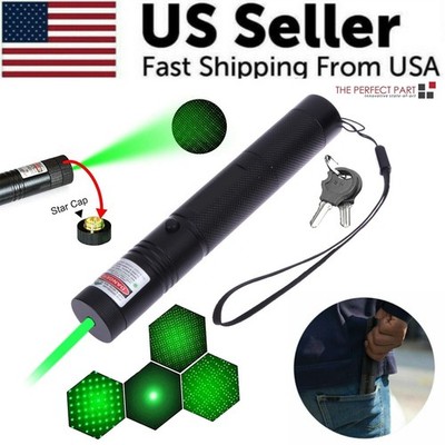 Rechargeable Green Laser Pointer Pen Astronomy Visible Beam Light