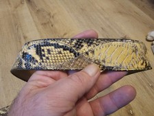 Vintage Mid Century Snake Skin Patchwork Western Rockabilly Belt 49"