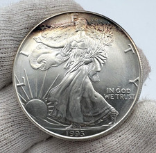 USA 1 One Dollar Liberty Oncia 1993 - Argento Silver