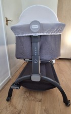 COSTWAY Baby Bassinet Bedside Sleeper Bedside Crib w/7-Height Adjustment-Grey
