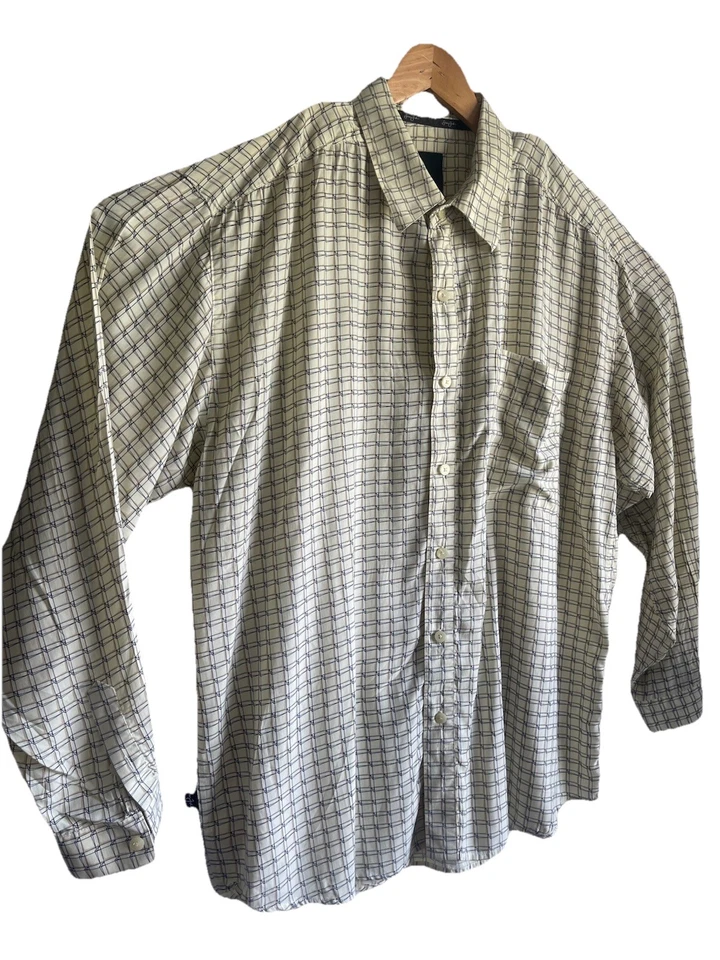 SEAN JOHN Men’s Shirt XL Button Down Long Sleeve 100%polynosic Fabric Pocket - Image 2 of 4