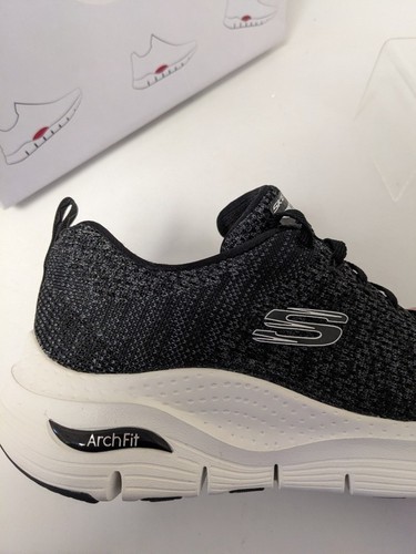 Skechers Arch Fit Infinite Trainers Black White EUR 39 / UK 6 - New - Picture 4 of 12