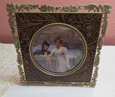 Metal Photo Frame Ornate Vintage Victorian Print Vintage
