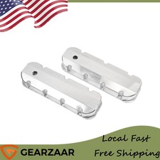 Fabricated Valve Cover For Big Block Chevy Bbc Tall Usa Dm-4412-sl Chrome Silver