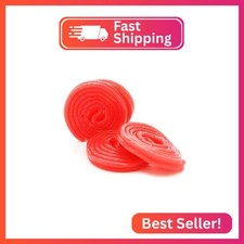 SweetGlob Licorice Wheels Naturally Flavored Candy (Red Strawberry, 2 Pound)