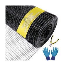 Black Hardware Cloth 1/2 inch 48 x 100 ft 19-Gange PVC Coated Wire Mesh Roll,... 1.08 per foot