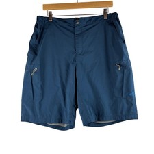 Reel Life Quick-Dry Hybrid Cargo Shorts Mens Large Blue Fishing Outdoors Pockets