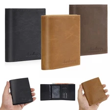 Men Fashion Leather Bifold ID/Credit Card Wallet Holder Pcoket Purse Bag Short