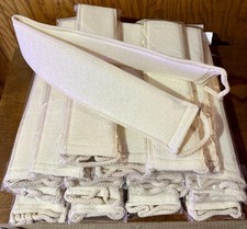 18 - QOSMETIC, Dual Sided Gentle Exfoliating Bath Belt. Natural. New.