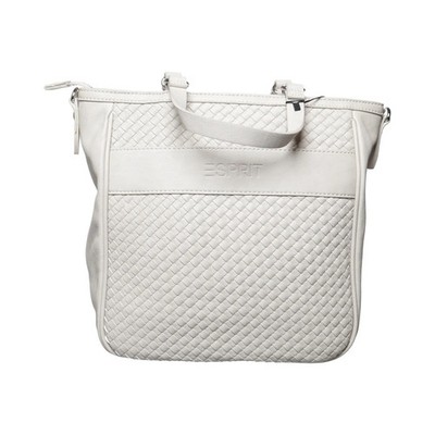 ESPRIT, Handtasche, Damen, Polyester/Polyurethan, Beige, Karo, 27, 12 #gem