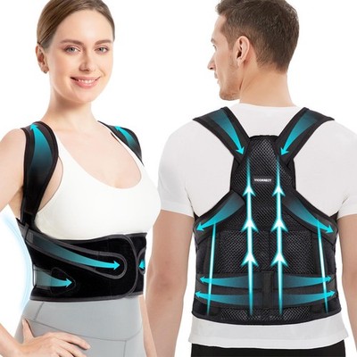 Posture Corrector for Women and Men: Back Brace Support - Shoulders Straightener