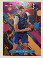 2025 Topps Finest Cooper Flagg #1 Oil Spill Refractor Mavericks ROY (2)