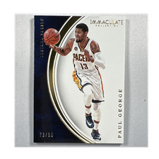 Panini Immaculate 2015-16 Paul George #60 Serial Numbered Basketball Card /99