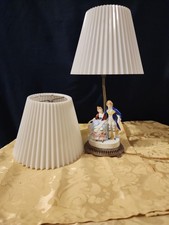 Antique Dresden Porcelain Table Lamp Dresden Figurine Lamp Vintage