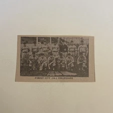 Forest City Collegians Iowa NBC Semi-Pro Team 1936 Sporting News Baseball 2X4