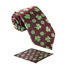 Men's Handmade Tie,Checkered Pattern Necktie With Dots